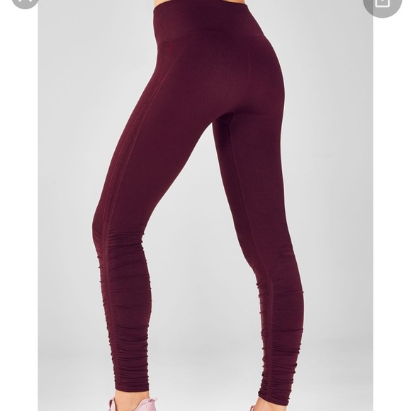 Fabletics Pants - FABLETICS Mid Rise Seamless Ruched Leggings